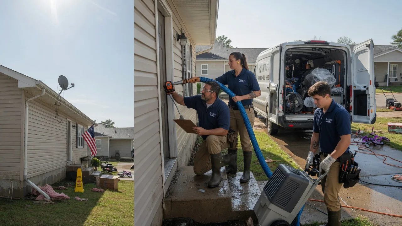 Ceiling Water Damage Restoration in Monument, KS near me